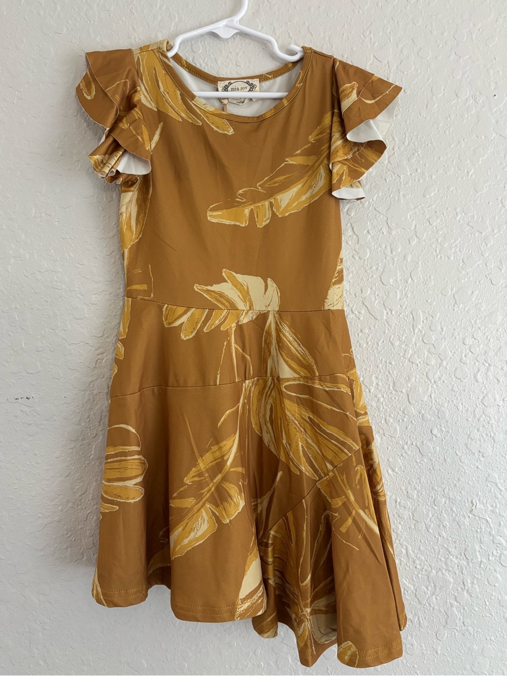 Joyfolie "Marci" dress in honey palm yellow